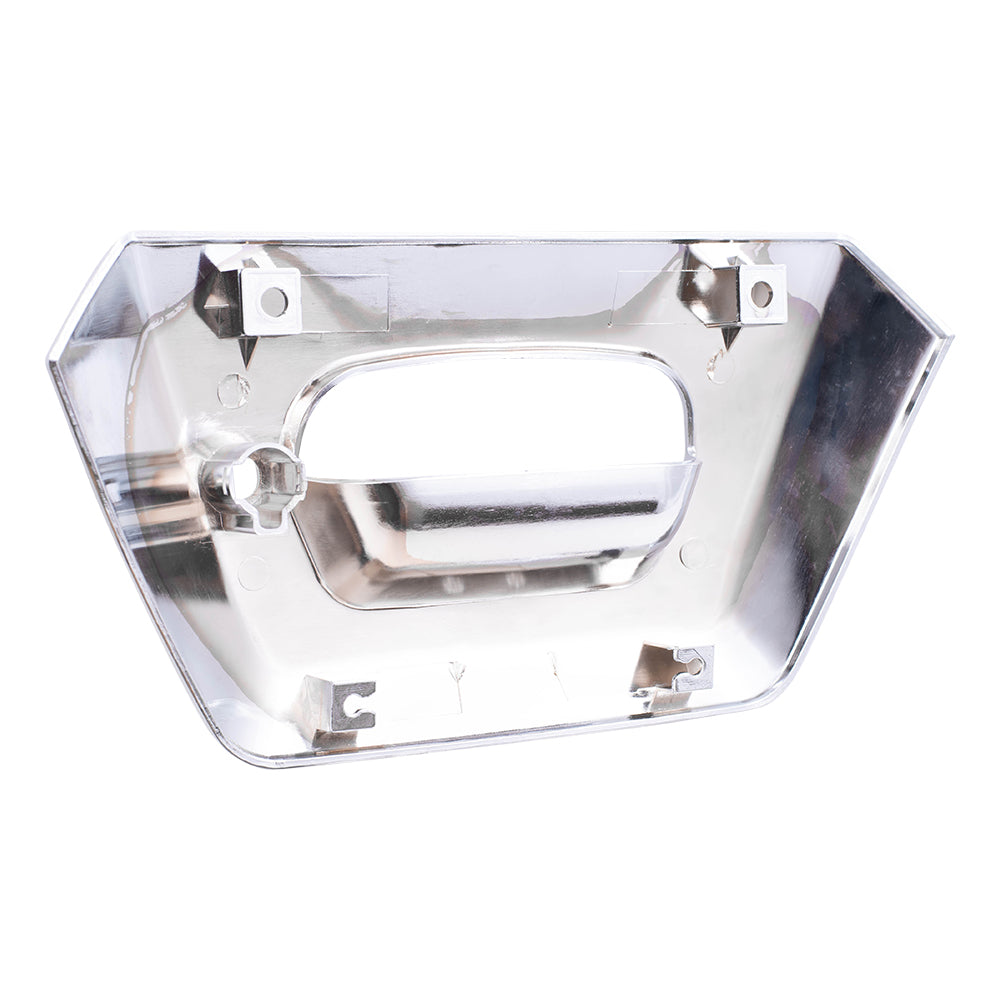 Brock Replacement Chrome Tailgate Handle Trim Bezel Compatible with Pickup Truck 15094722