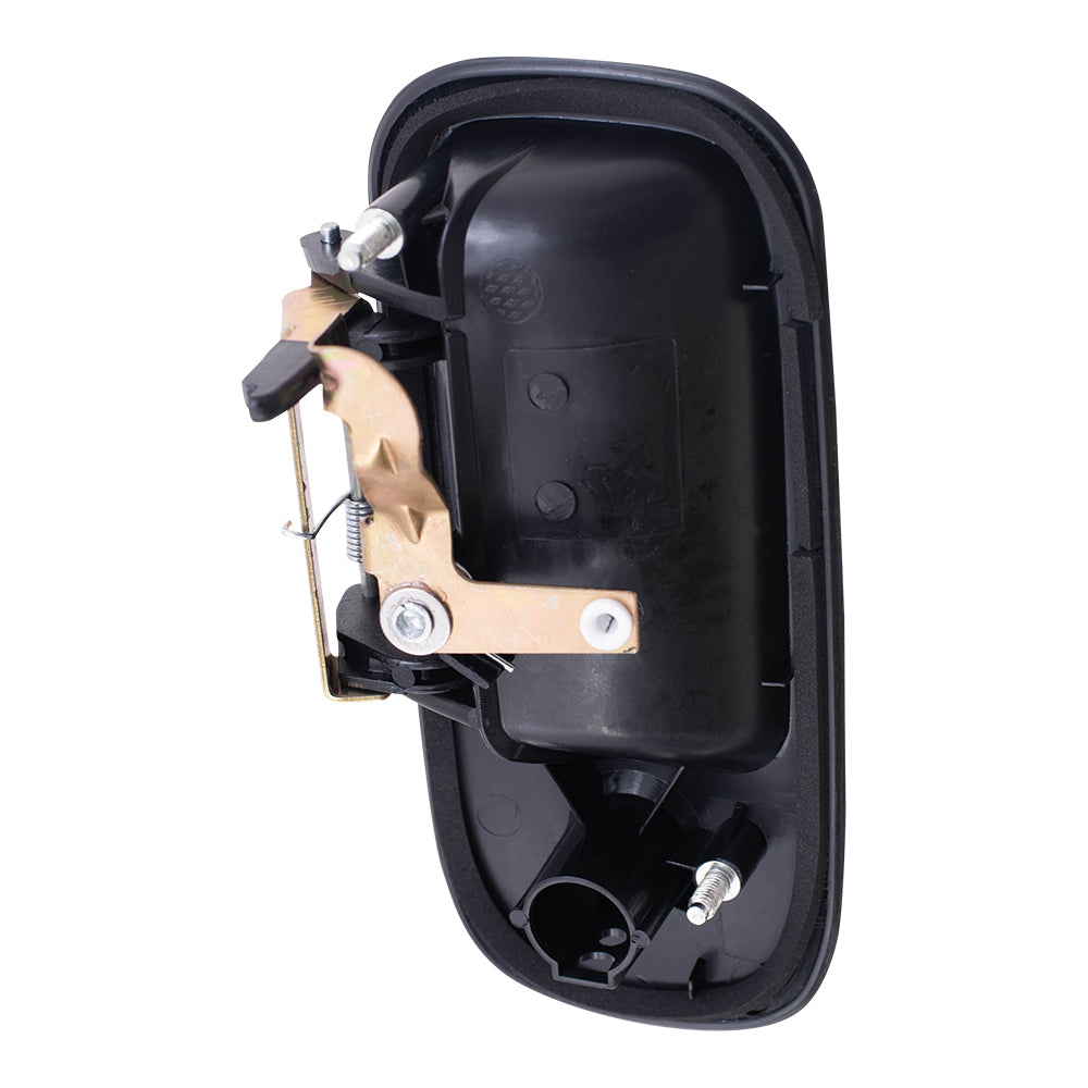 Brock Aftermarket Replacement Side Driver Left Passenger Right Outside Hinged Door Handle Textured Black Set Compatible with 2003-2022 Chevy Express