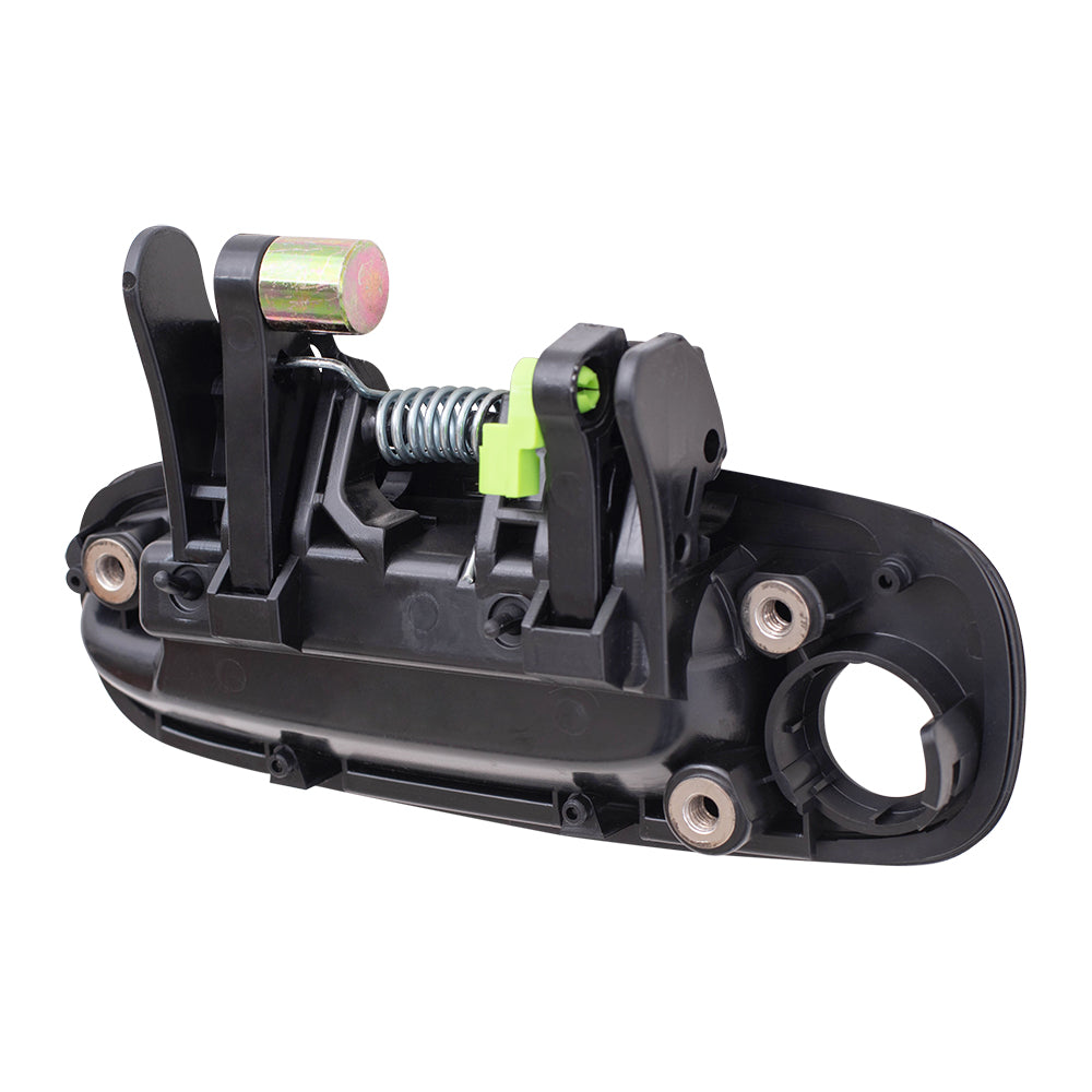 Brock Replacement Front Passenger Side Outside Door Handle Textured Black Compatible with 1998-2002 Corolla 94857480