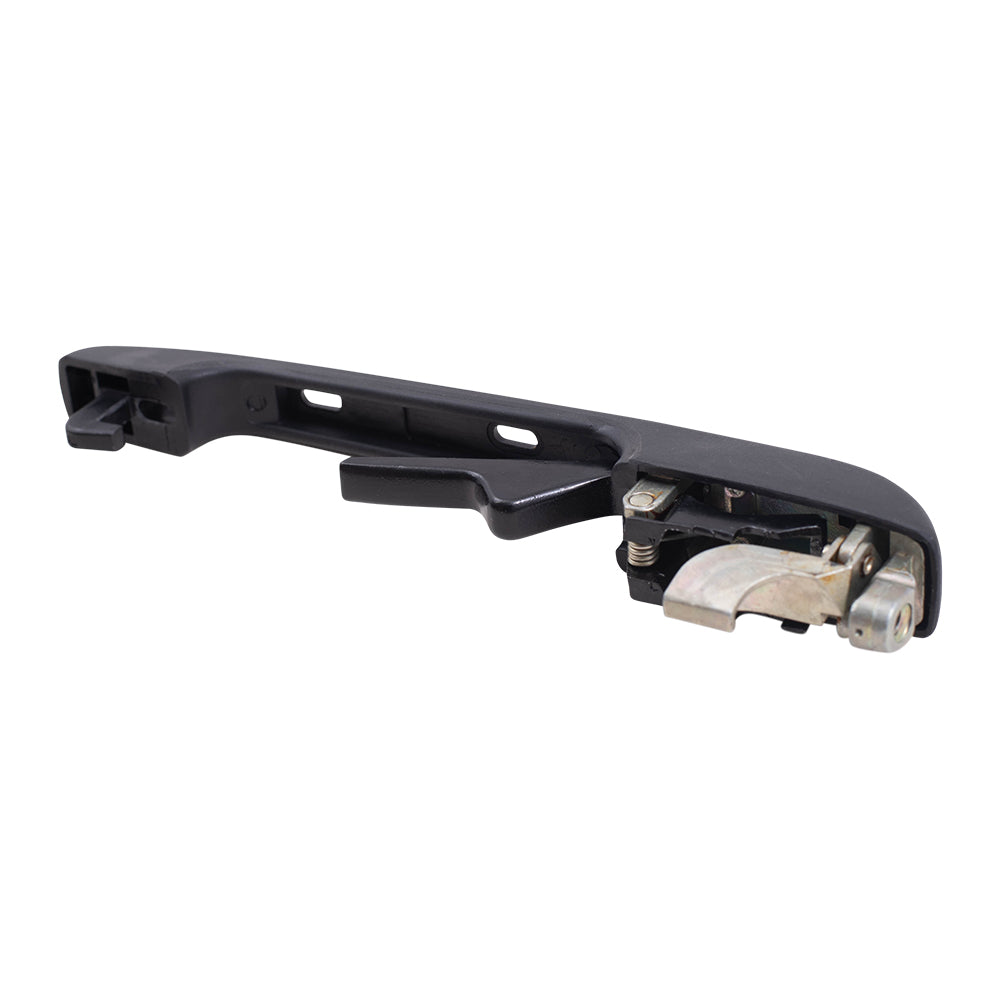 Brock Replacement Outside Rear Driver and Passenger Side Black Door Handle with Black and Chrome Inserts Comaptible with 1980-1984 A1 1985-1992 A2 1985-1992 Golf 1982-1988 Quantum 1979-1984 Rabbit
