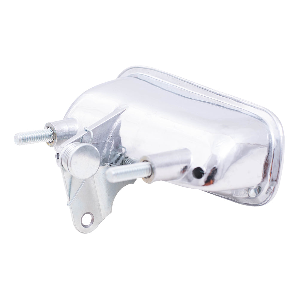 Brock Replacement Driver and Passenger Outside Outer Chrome Door Handles Compatible with 14011819 14011820