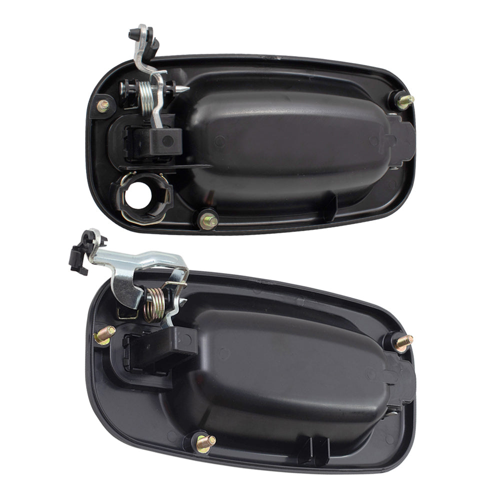 Brock Replacement Front and Rear Outside Door Handles 4 Piece Set Compatible with 2000-2007 Various Model Trucks & SUVs