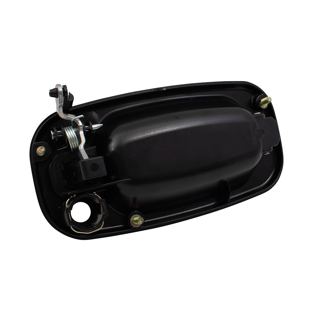 Brock Replacement Pair Set Front Outside Exterior Door Handles w/ Keyholes Compatible with 99-07 GM SUV Pickup Truck 19356468 19356471