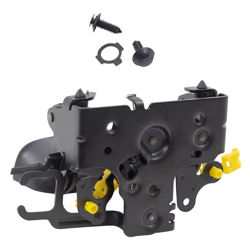 Brock Replacement Textured Black Tailgate Handle and Textured Gray Bezel Set Compatible with 2002-2006 Avalanche