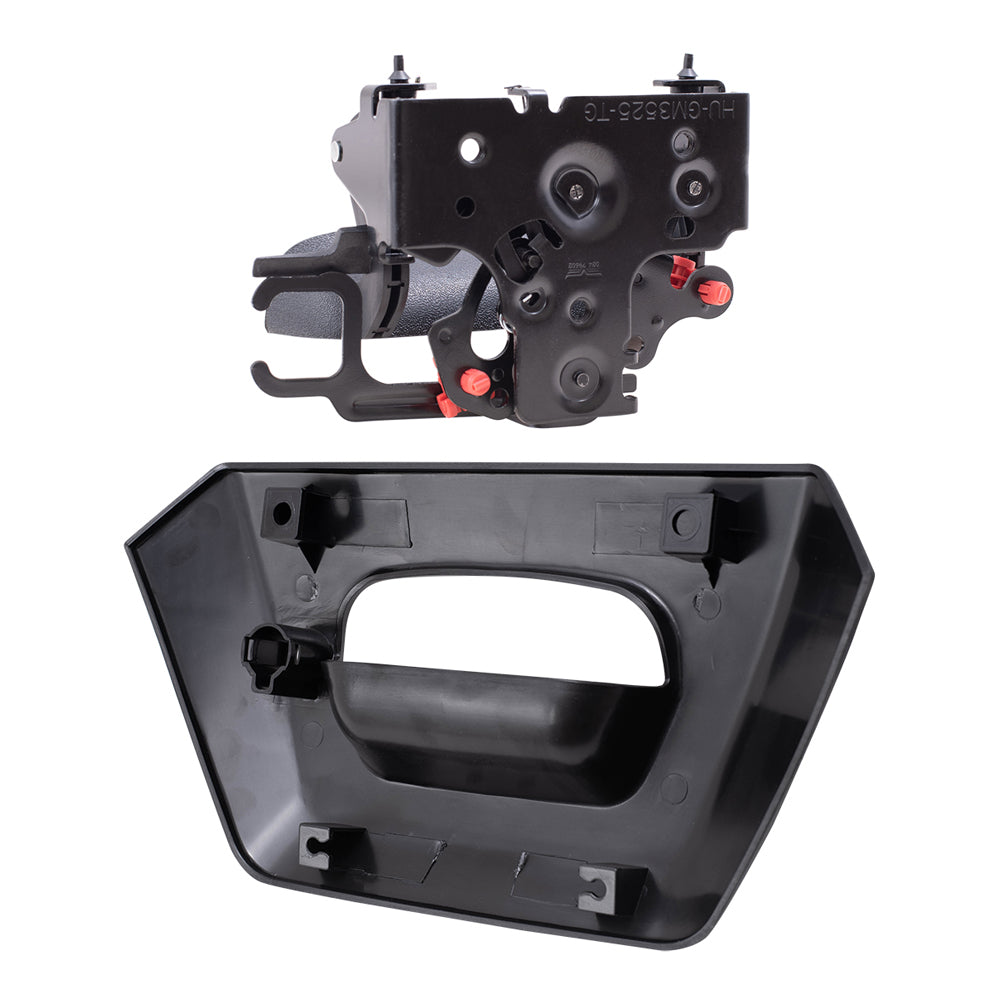 Brock Replacement Tailgate Handle and Tailgate Handle Bezel Set Compatible with 2002-2006 Avalanche