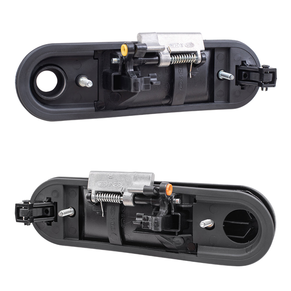 Brock Replacement Driver and Passenger Front Outside Outer Door Handles Compatible with SUV Pickup Truck 6L2Z7822405AA 6L2Z7822404AA