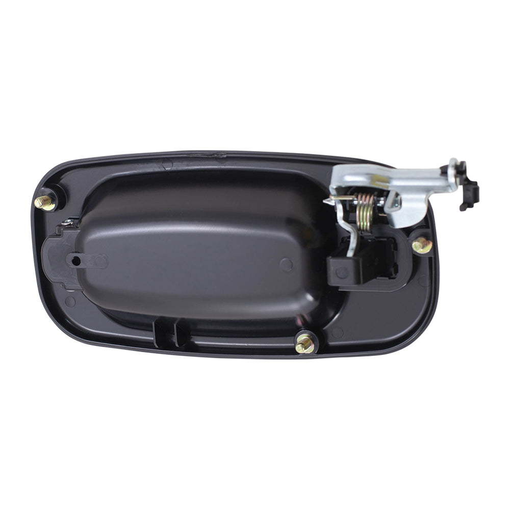 Brock Replacement Driver and Passenger Rear Outside Outer Door Handles Compatible with Pickup SUV 19245503 19245504