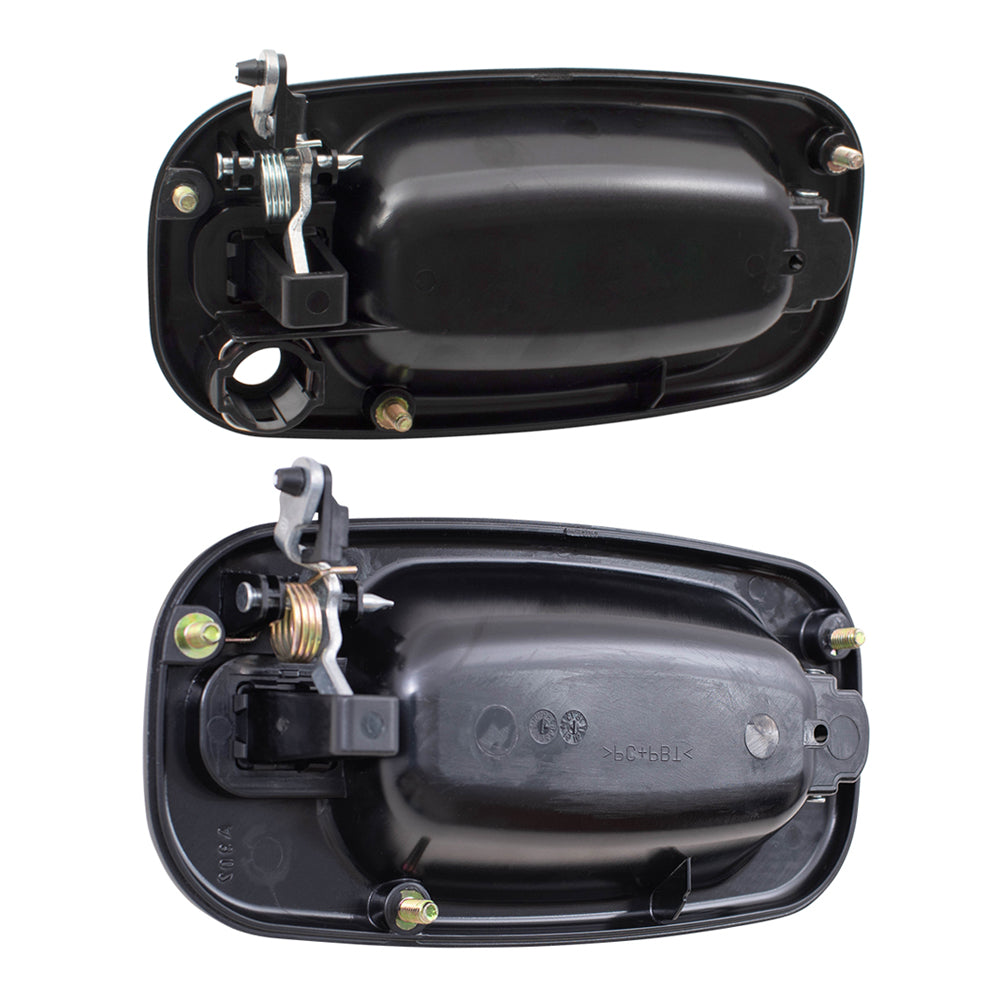 Brock Replacement Front Driver and Passenger Side Outside Door Handles Set Compatible with 1999-2007 Various Truck & SUV Models