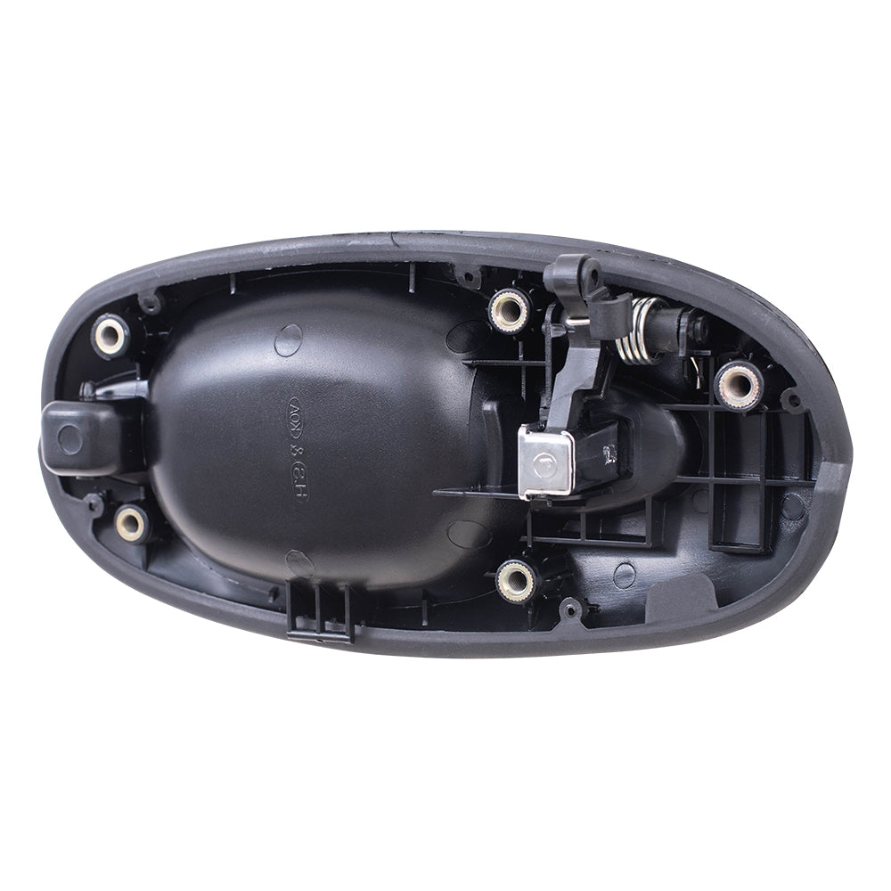 Brock Replacement Passengers Outside Outer Sliding Door Handle Black with Chrome compatible with Van 0K53B72410BXX