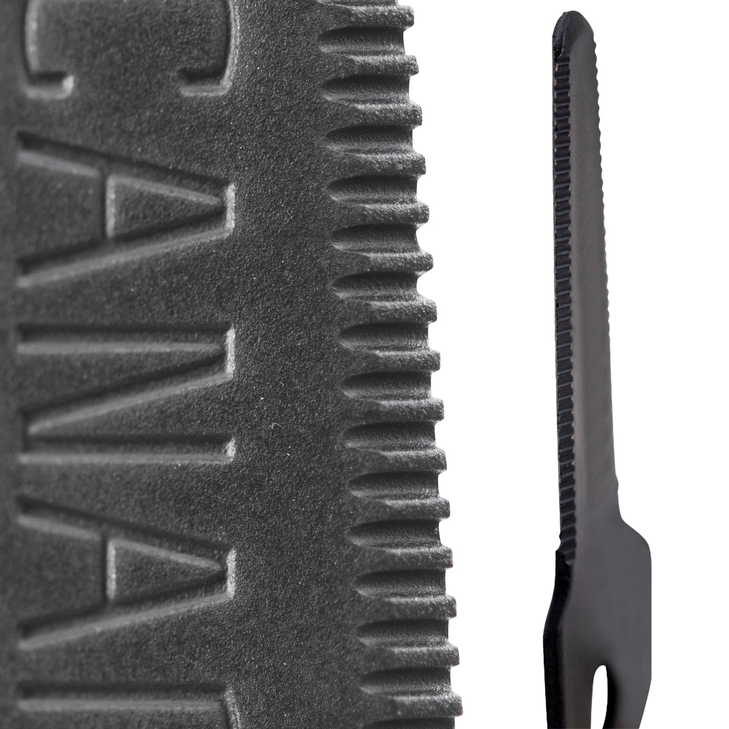 Canary DC-20F PS2 Box Cutter - Retractable Double Edge Utility Knife With Rounded Tip - 1 Inch Serrated Stainless Steel Blade With Teflon Non-Stick Coating With Canary DC-15-BF Replacement Blades