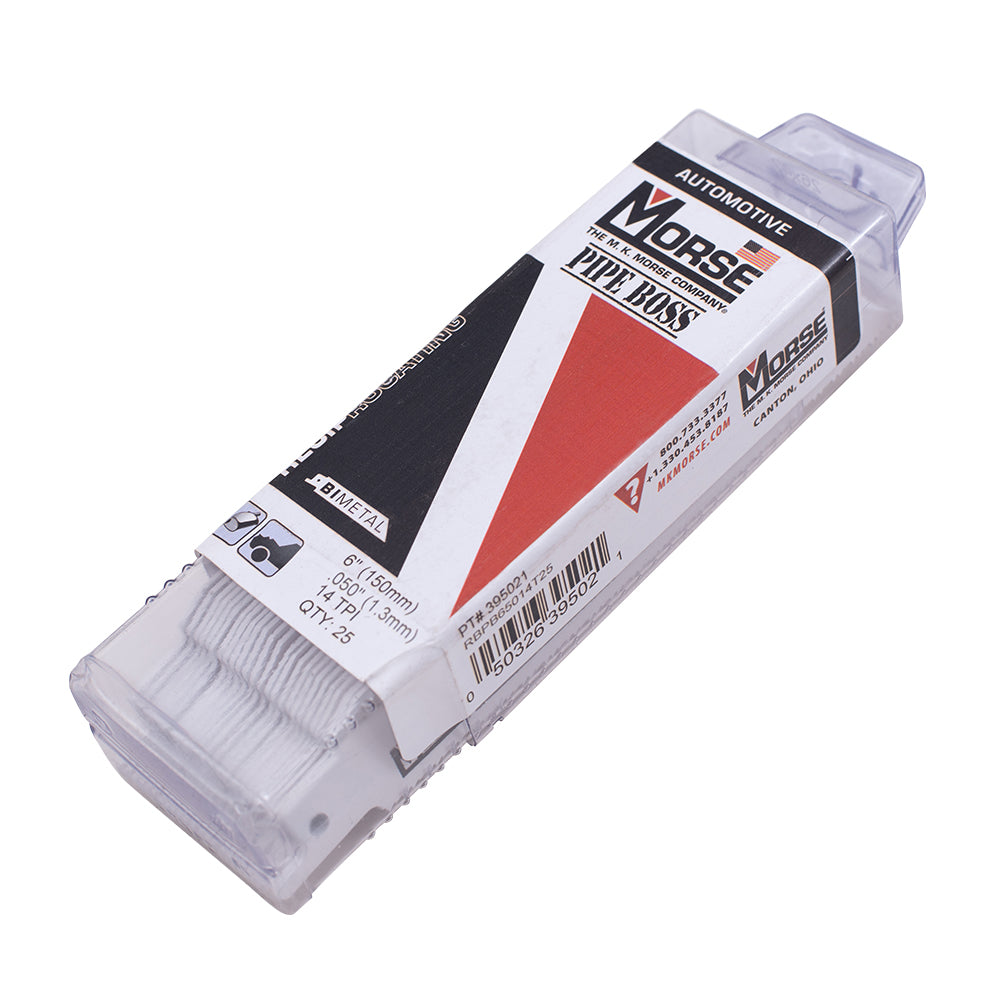 MK Morse Pipe Boss Reciprocating Saw Blade 6" X 1" X .050" 14TPI 25 Pack