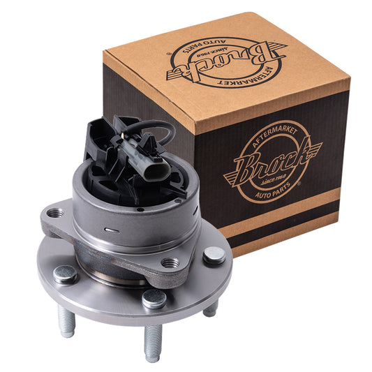 Brock Replacement Front Hub and Wheel Bearing Assembly Compatible with Cobalt G5 Ion Red Line HHR with Disc Brakes ABS 22715554