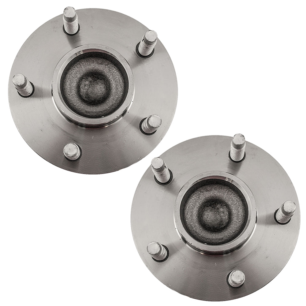 AutoandArt Replacement Set Rear Hubs and Wheel Bearings Compatible with G6 Aura HHR SS Malibu/Malbu Maxx with ABS 15798483