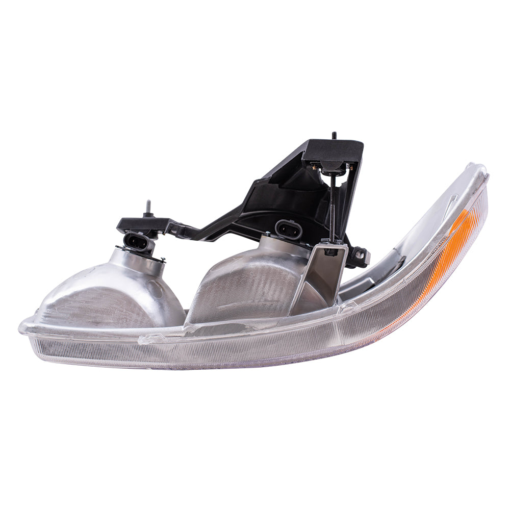 Headlights Set fits GMC Sierra Pickup Truck Yukon & Yukon XL Pair Halogen Lens