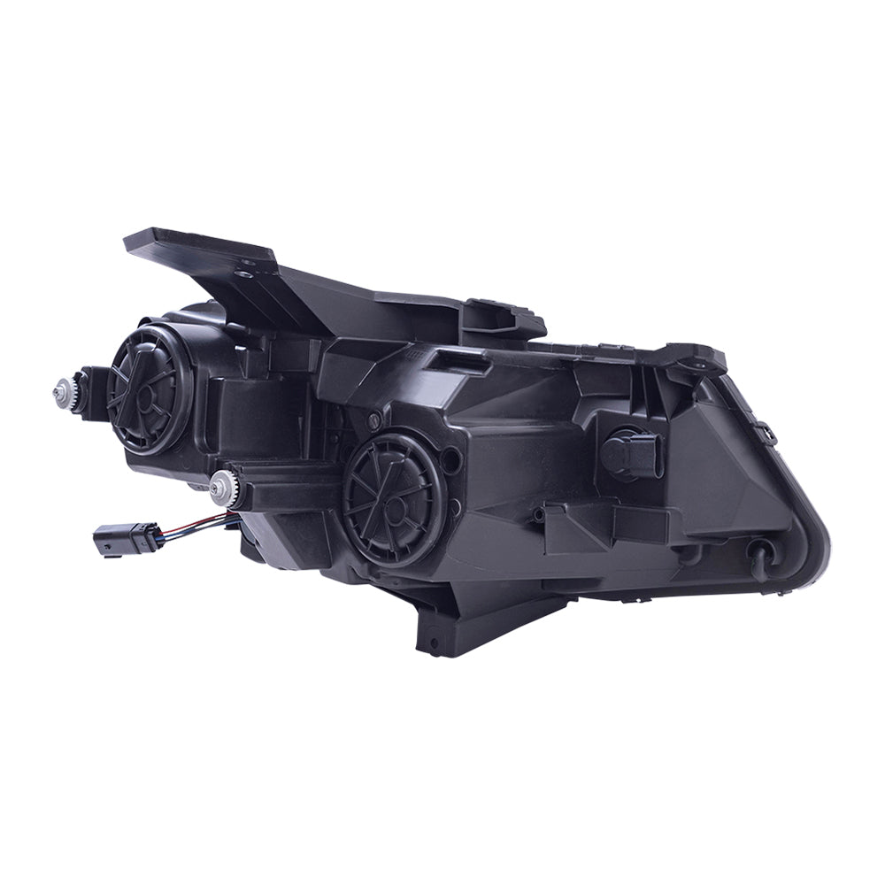 Brock Aftermarket Replacement Driver Left Passenger Right Halogen Combination Headlight Assembly Set Compatible With 2016-2018 Chevy Camaro