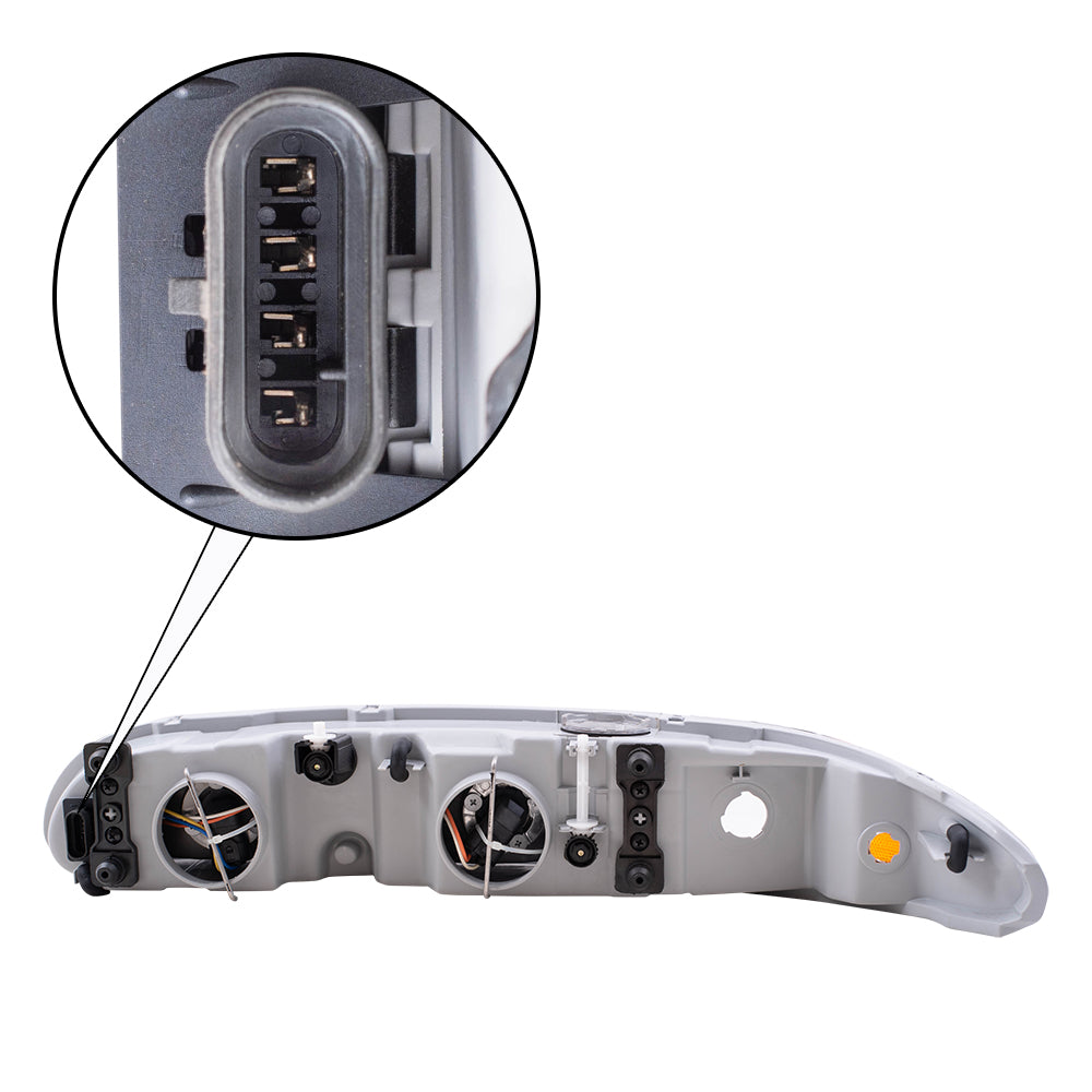 Brock Headlights Set fits 1999-2004 Oldsmobile Alero Pair Headlamps w/Housing Assembly