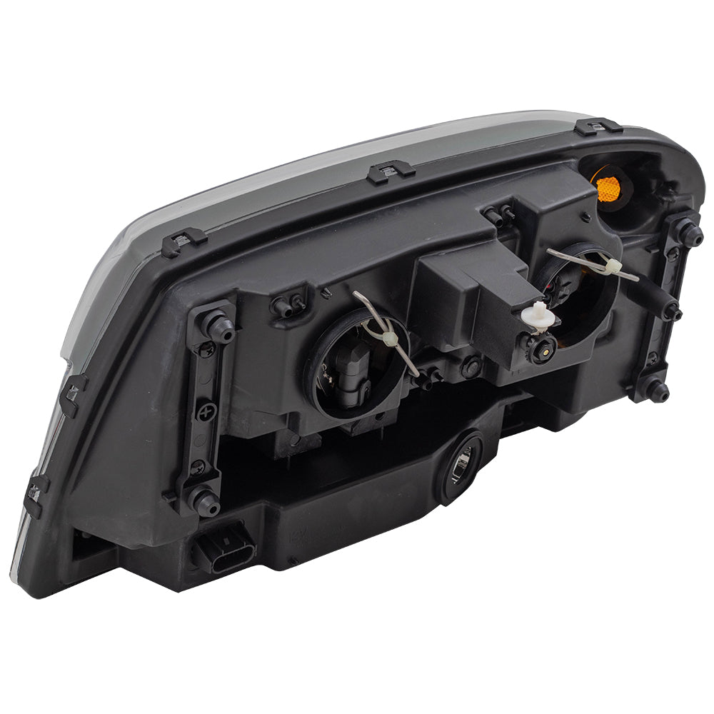 Brock Replacement Driver and Passenger Set Headlights Compatible with 2002-2009 Trailblazer & 02-06 EXT w/ Full Width Grille Bar 25970915 25970914