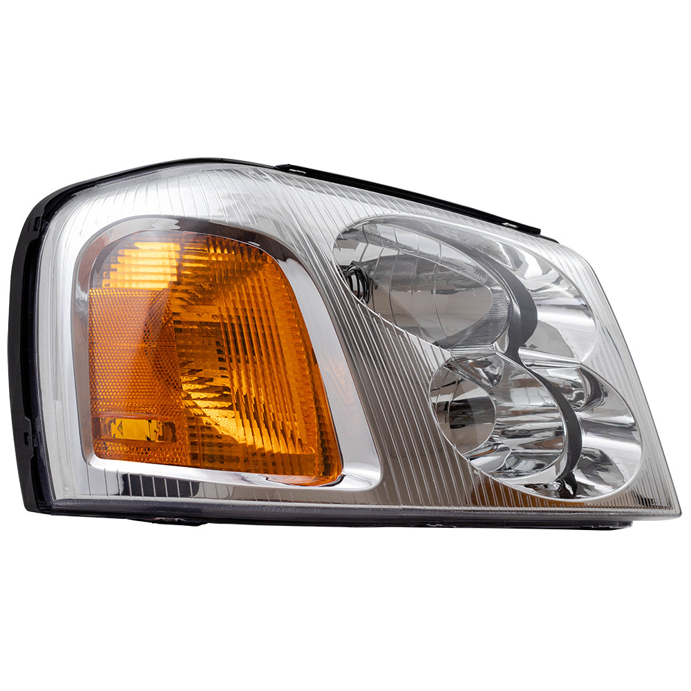 Brock Replacement Passenger Headlight Compatible with 2002-2009 Envoy 15866070