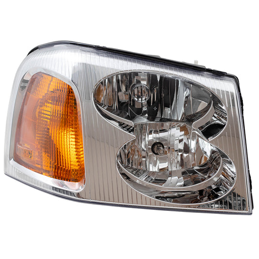 Brock Replacement Passenger Headlight Compatible with 2002-2009 Envoy 15866070