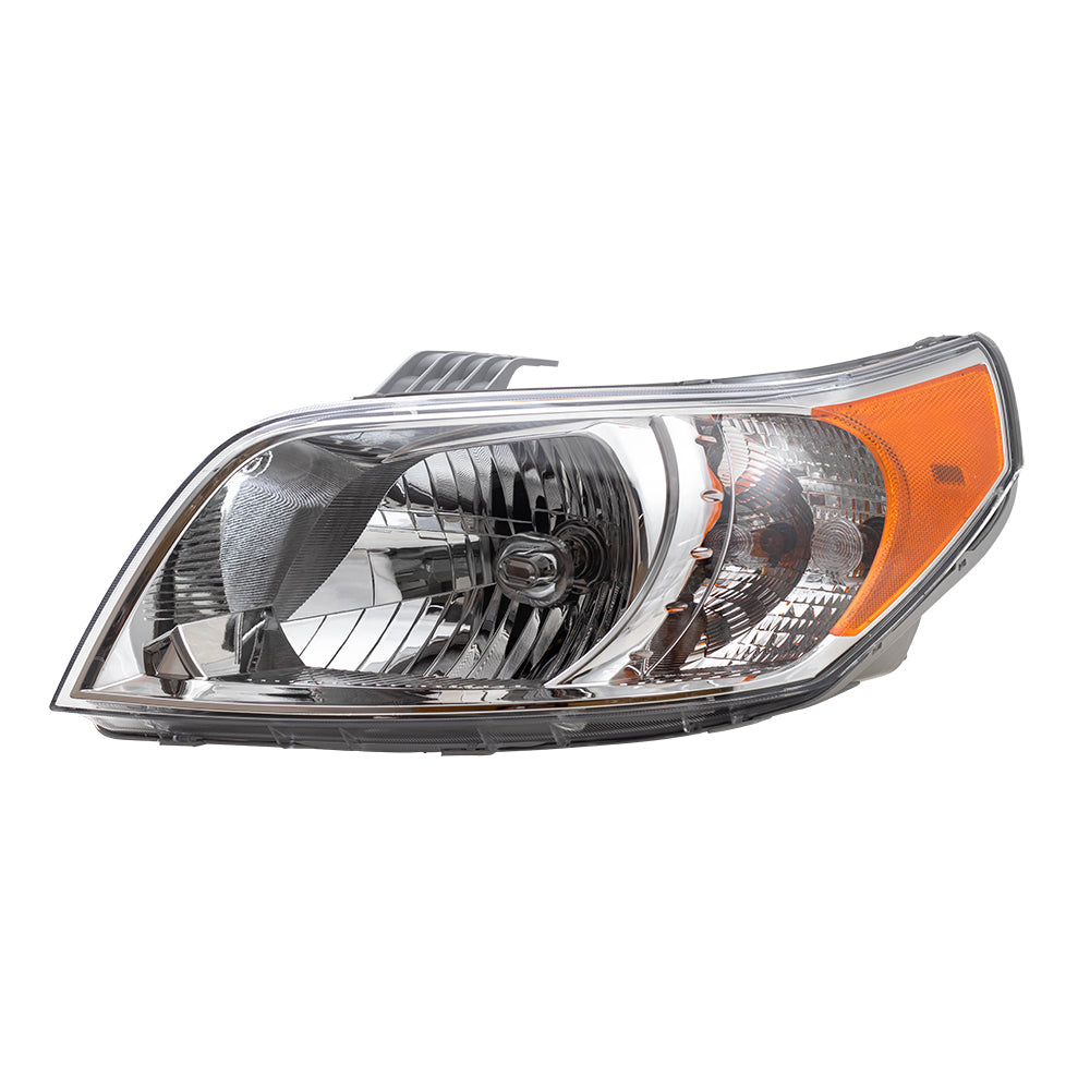 Brock Replacement Driver Halogen Headlight Compatible with 2010 2011 Aveo5