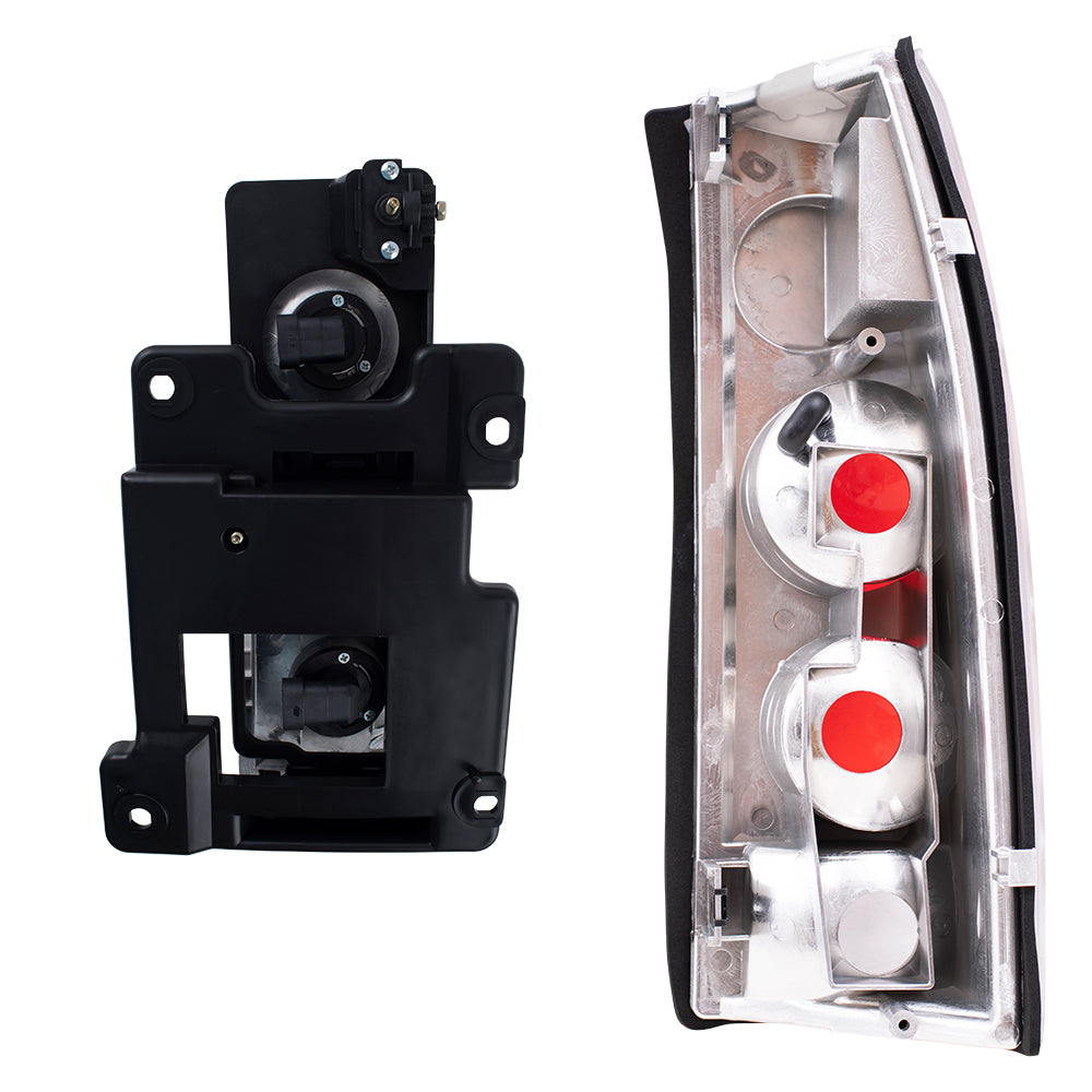 Brock Aftermarket Replacement Front Rear Driver Left Passenger Right 10 Piece Composite Type Performance Light Set Black Compatible with 1988-1993 Chevy C/K Pickup