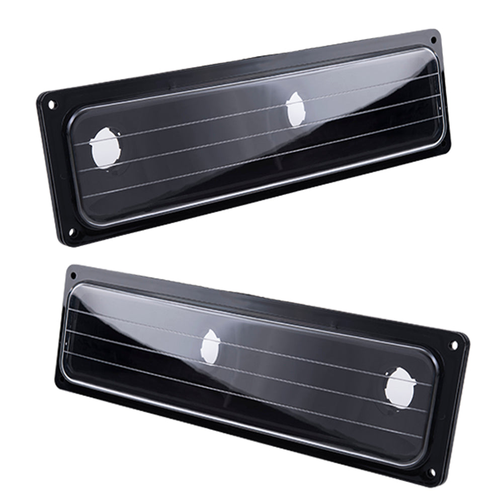 Brock Aftermarket Replacement Front Rear Driver Left Passenger Right 10 Piece Composite Type Performance Light Set Black Compatible with 1988-1993 Chevy C/K Pickup