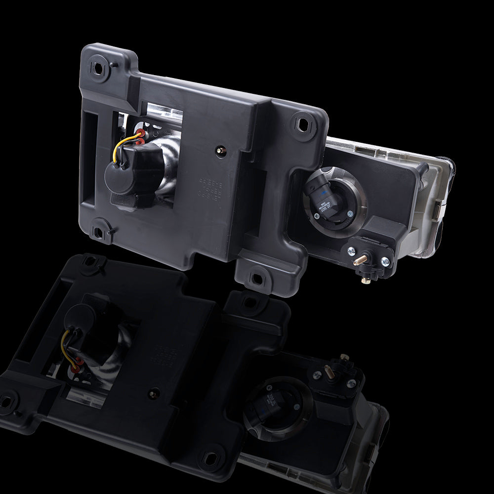 Brock Aftermarket Replacement Front Driver Left Passenger Right 8 Piece Composite Type Performance Light Set Compatible with 1994-2002 GMC C/K Pickup