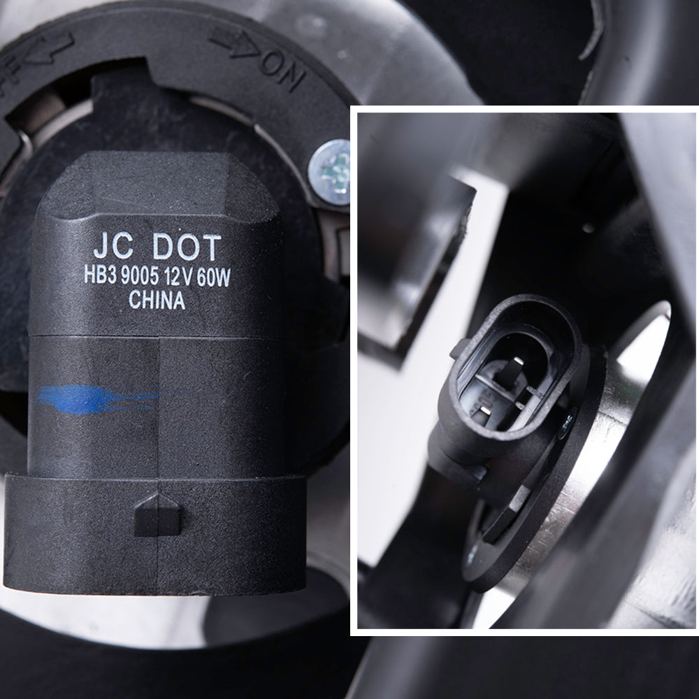 Brock Aftermarket Replacement Front Driver Left Passenger Right 8 Piece Composite Type Performance Light Set Compatible with 1994-2002 GMC C/K Pickup