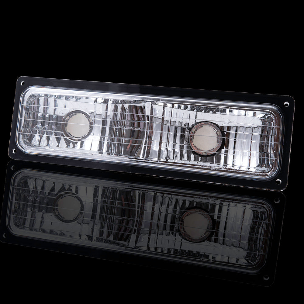 Brock Aftermarket Replacement Front Driver Left Passenger Right 8 Piece Composite Type Performance Light Set Compatible with 1994-2002 GMC C/K Pickup