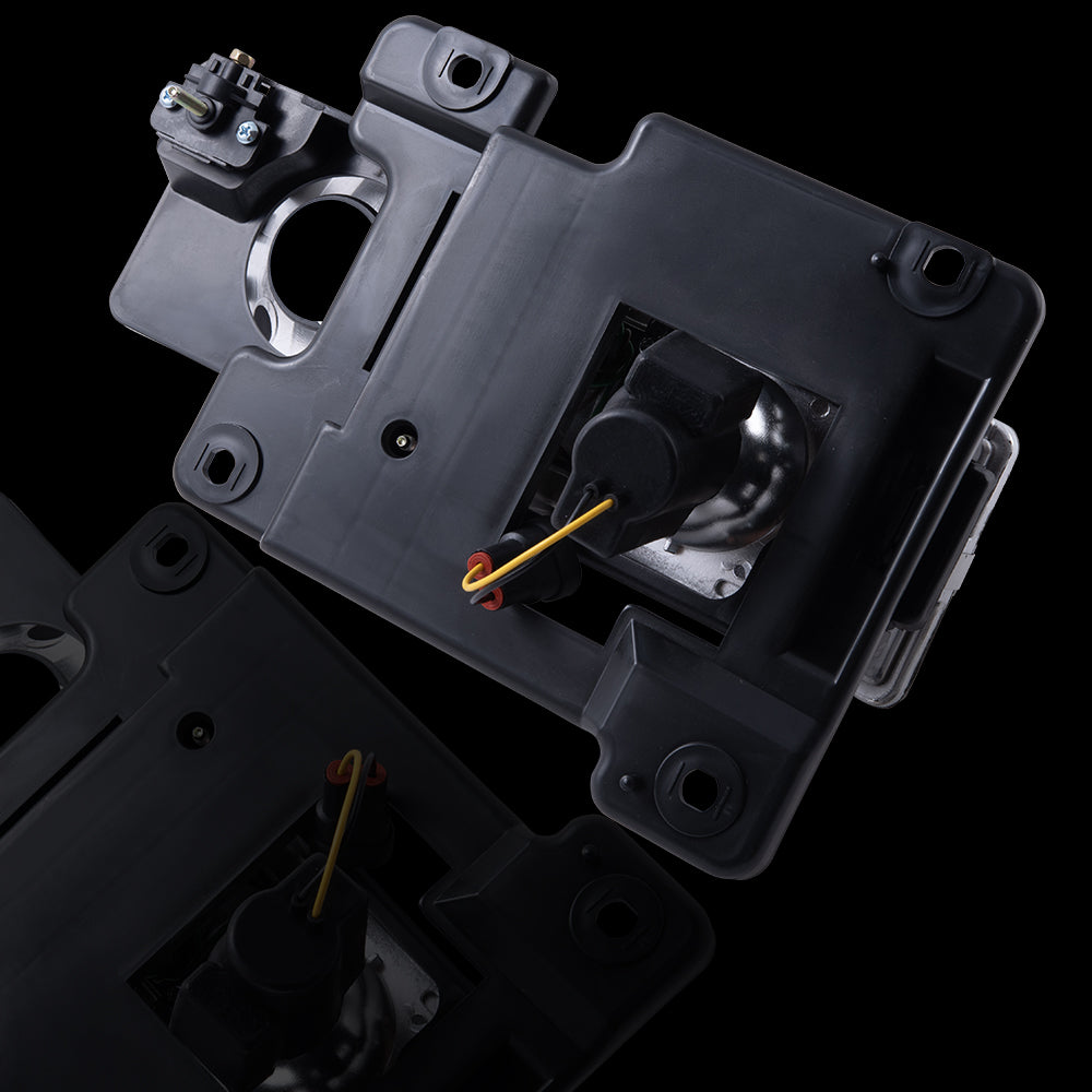 Brock Aftermarket Replacement Front Driver Left Passenger Right 8 Piece Composite Type Performance Light Set Black Compatible with 1994-2002 Chevy C/K Pickup