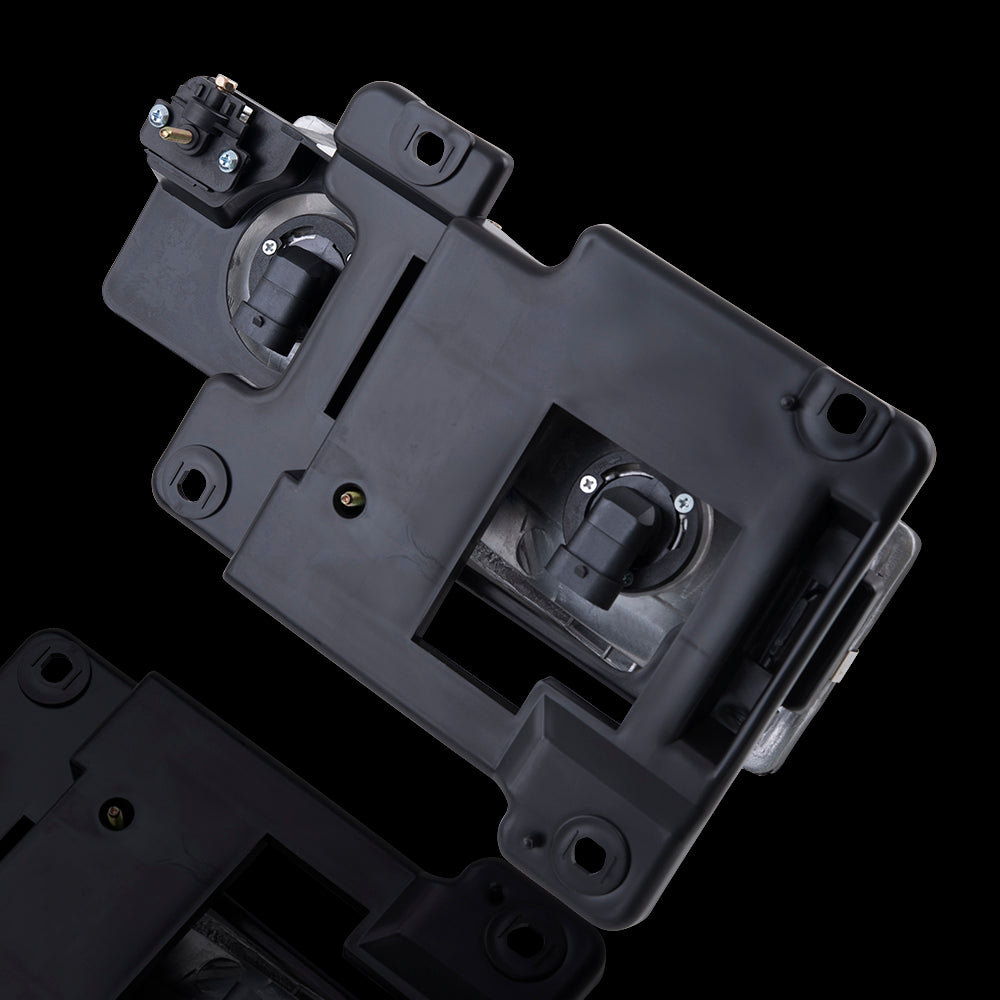 Brock Aftermarket Replacement Front Driver Left Passenger Right 8 Piece Composite Type Performance Light Set Black Bezel Compatible with 1994-2002 Chevy C/K Pickup