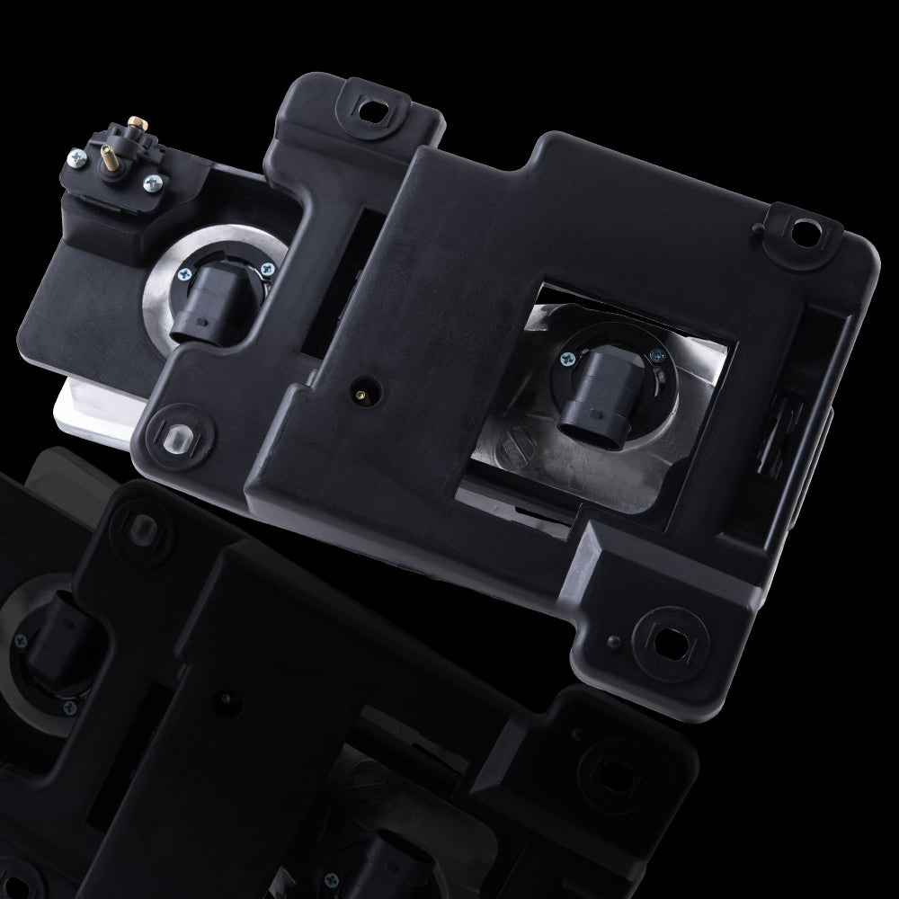 Brock Aftermarket Replacement Front Driver Left Passenger Right 8 Piece Composite Type Performance Light Set Smoked Lens Chrome Bezel Compatible with 1994-2002 GMC C/K Pickup