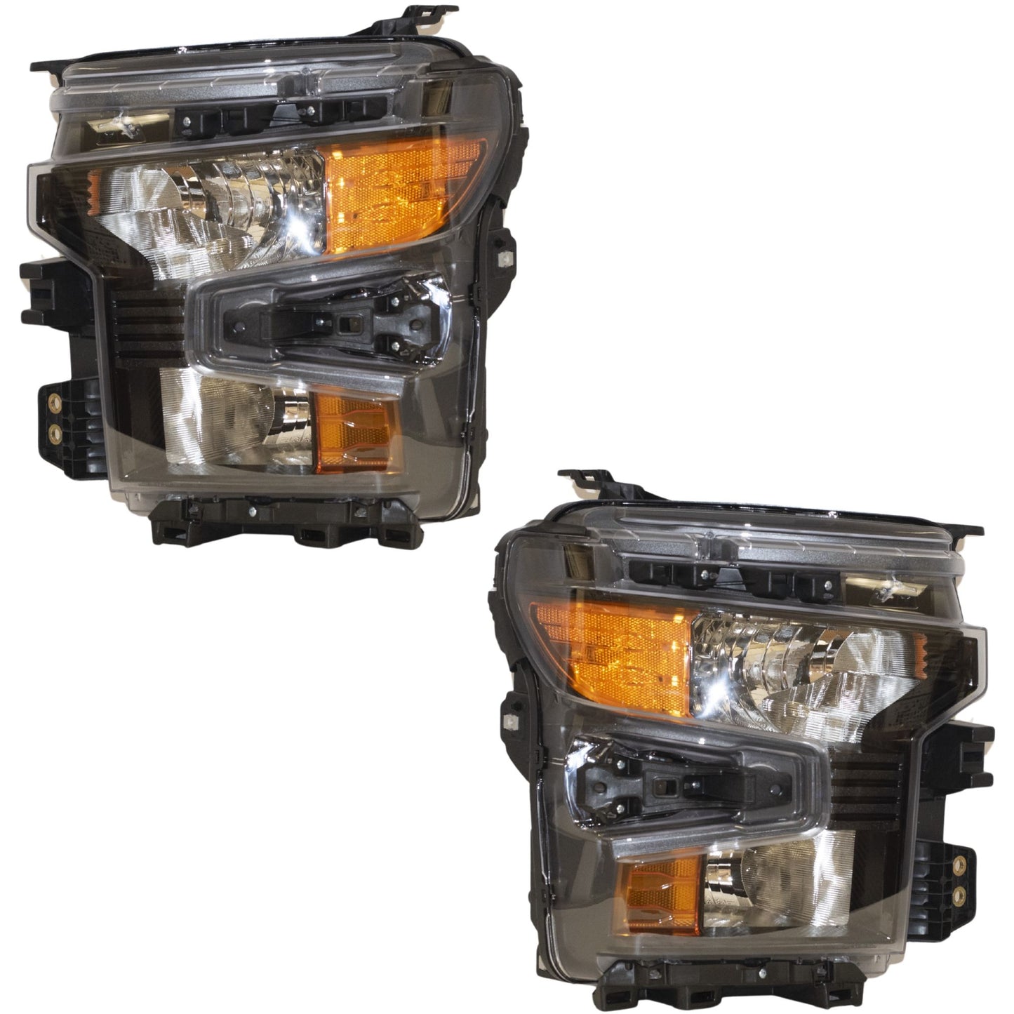 Halogen Combination Headlight Assembly 2 Piece Set Driver Side Left Passenger Side Right For 2022-2026 Chevrolet Silverado 1500