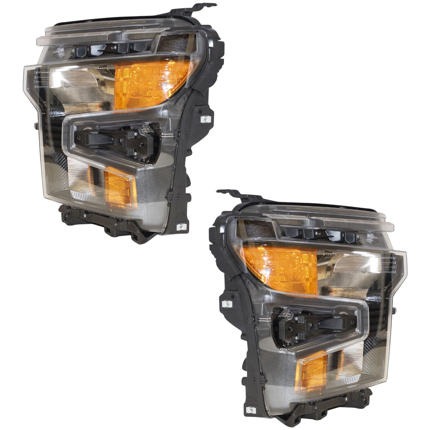 Halogen Combination Headlight Assembly 2 Piece Set Driver Side Left Passenger Side Right For 2022-2026 Chevrolet Silverado 1500