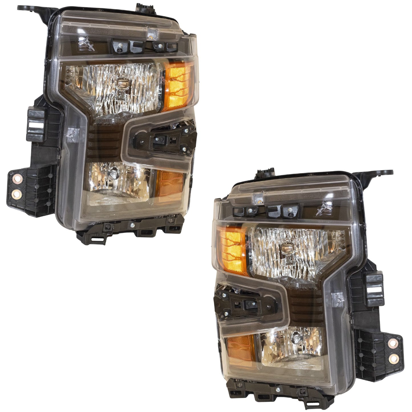 Halogen Combination Headlight Assembly 2 Piece Set Driver Side Left Passenger Side Right For 2022-2026 Chevrolet Silverado 1500