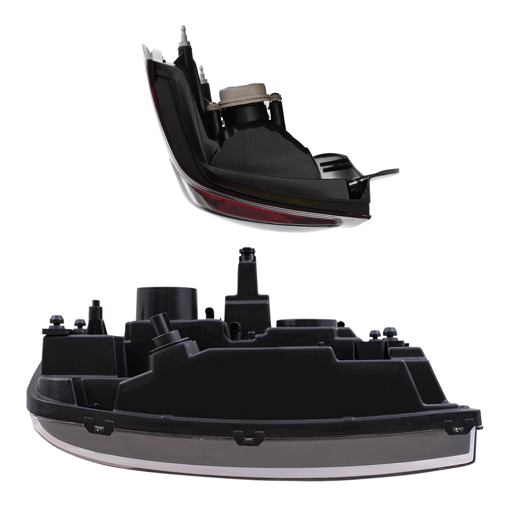 Brock Replacement Headlights and Tail Lights Compatible with 2006-2009 Trailblazer 2006 Trailblazer EXT