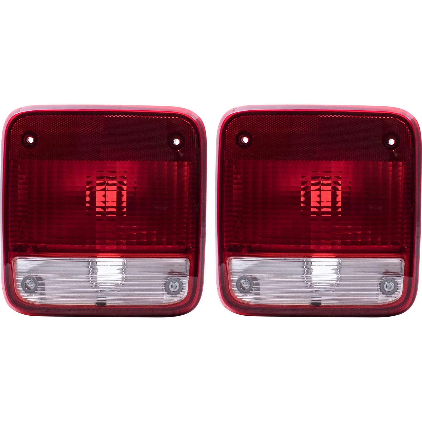 Brock Replacement Driver and Passenger Set Tail Lights Compatible with 1985-1996 G10 P10 P20 G1500 G20 G2500 P2500 G30 G3500 P3500 Van 5977495 5977496