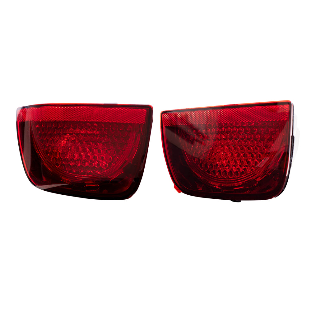 Brock Replacement 4 Pc Set Inner and Outer Tail Lights Compatible with 2010-2013 Camaro with RS Package 92244323 92244324 92244325 92244326