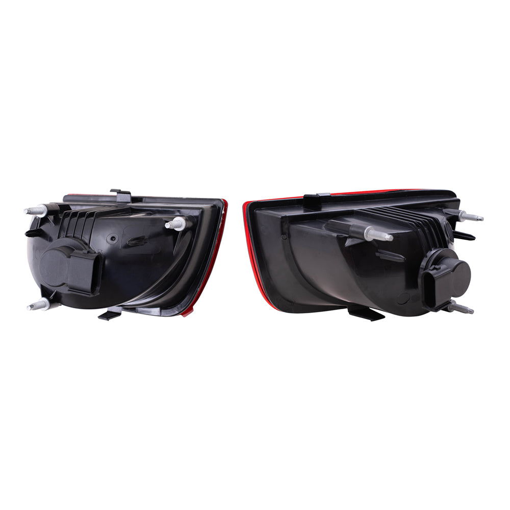 Brock Replacement 4 Pc Set Inner and Outer Tail Lights Compatible with 2010-2013 Camaro with RS Package 92244323 92244324 92244325 92244326
