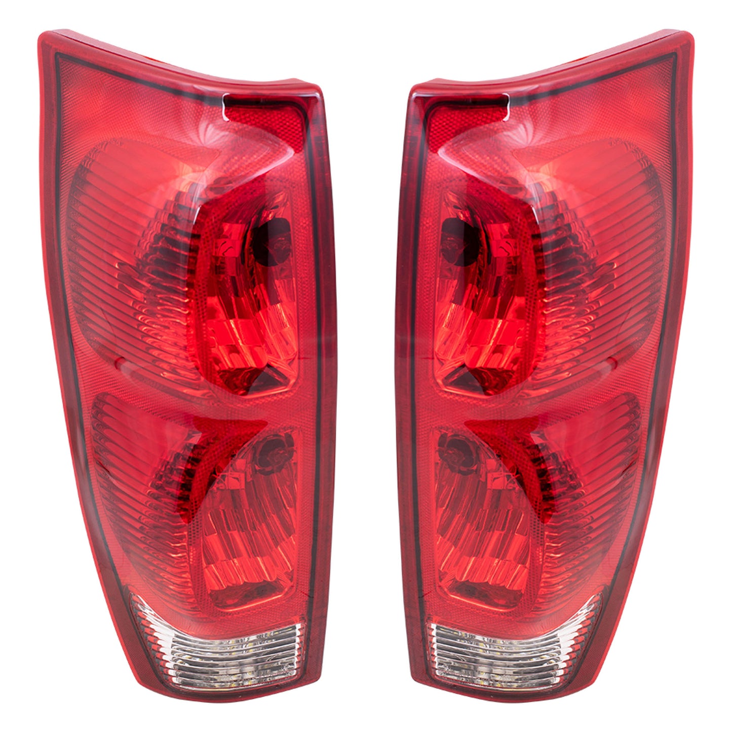 Brock Replacement Driver and Passenger Set Tail Lights Compatible with 2002-2006 Avalanche Pickup Truck 15771437 15092493