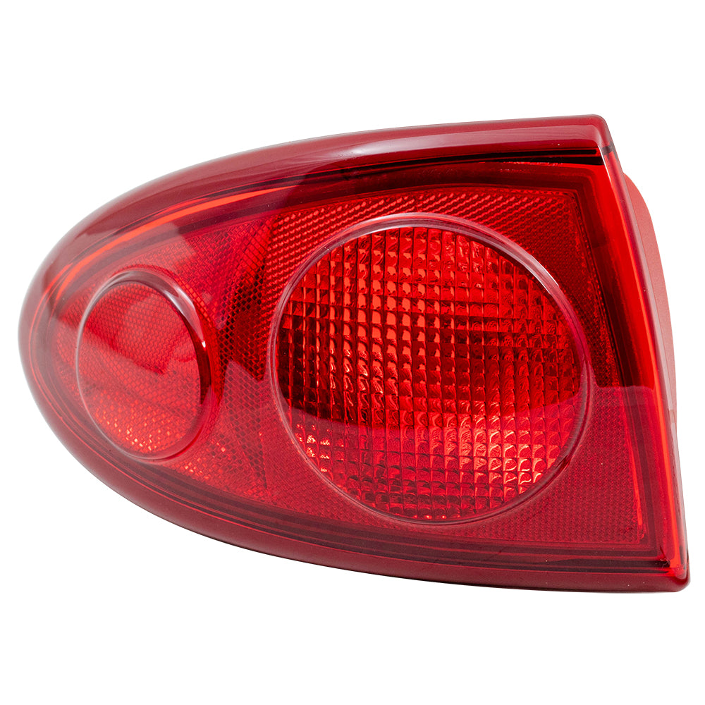 Brock Replacement Driver Tail Light Quarter Panel Mounted Taillamp Compatible with 2003-2005 Cavalier 15142168