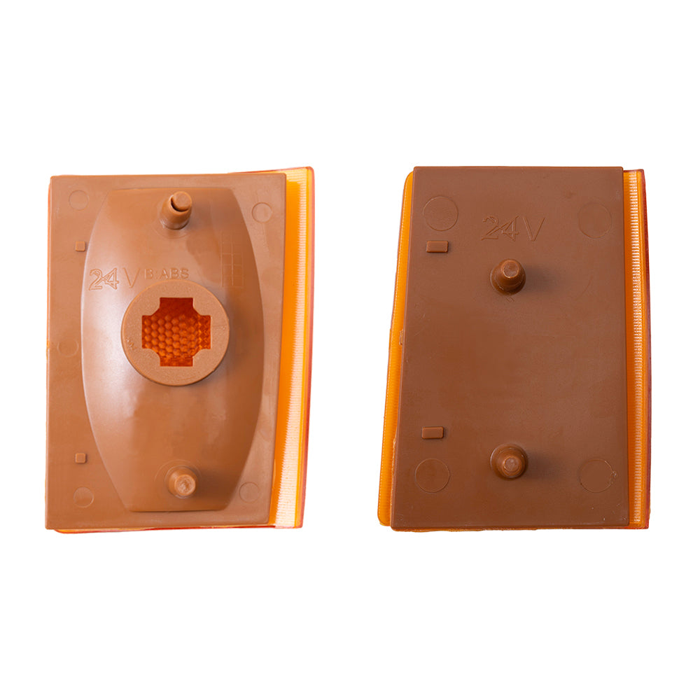 1988-1993 Chevrolet C/K Pickup Without Single Sealed Beam Headlights Side Marker Light Units 4 Piece Set Upper=Lower LH+RH LH Without Single Sealed Beam Headlights 1992-1993 Chevrolet Blazer 1992-1993 Chevrolet Suburban