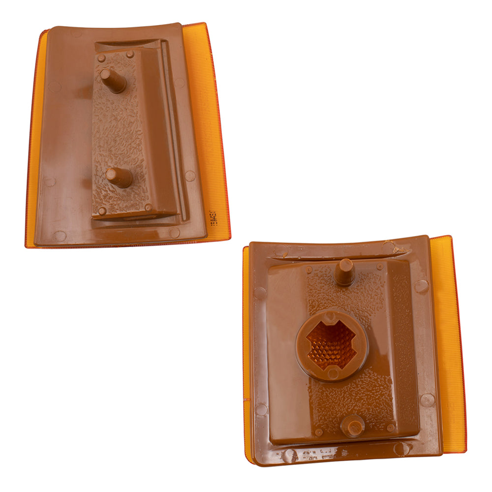 Brock Aftermarket Replacement Driver Left Passenger Right Upper and Lower Side Marker Light Unit 4 Piece Set Compatible with 1994-2002 GMC C/K Pickup