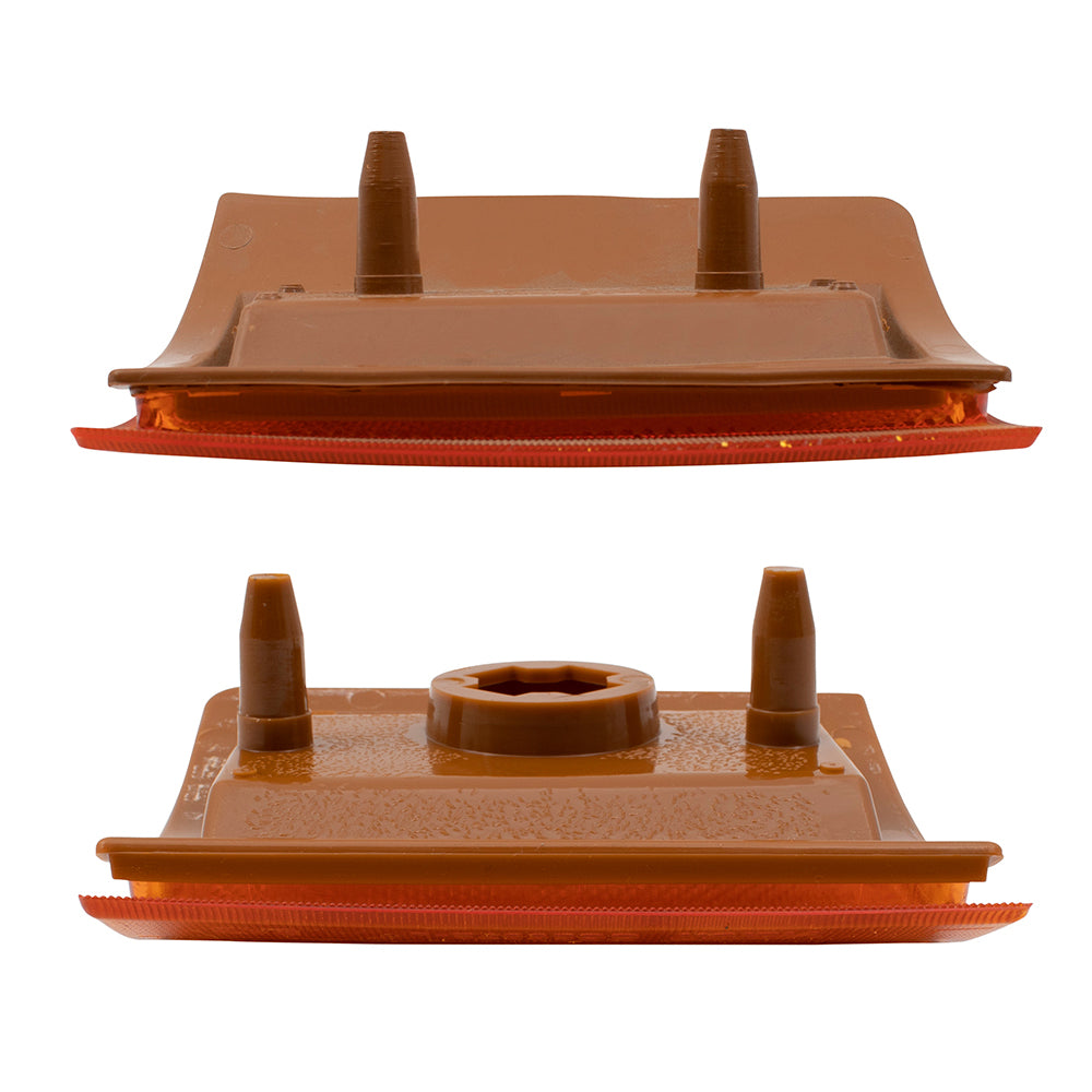 Brock Aftermarket Replacement Driver Left Passenger Right Upper and Lower Side Marker Light Unit 4 Piece Set Compatible with 1994-2002 GMC C/K Pickup