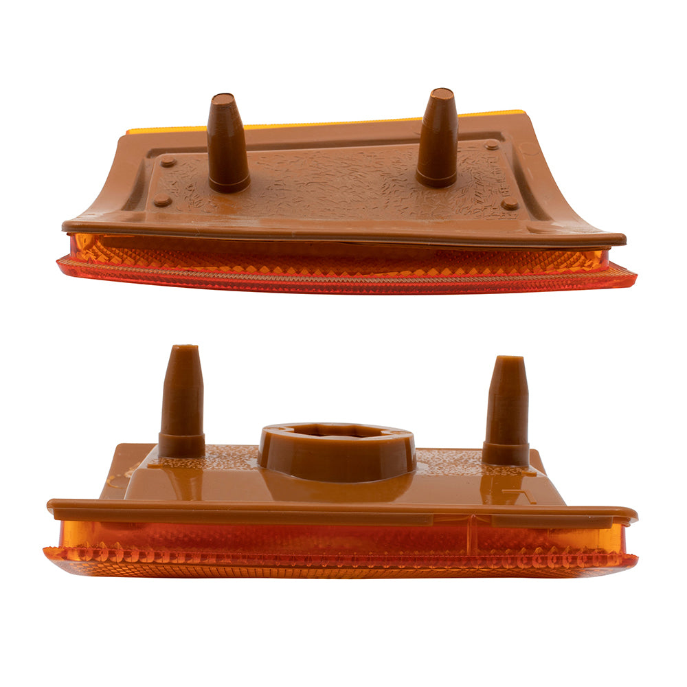 Brock Aftermarket Replacement Driver Left Passenger Right Upper and Lower Side Marker Light Unit 4 Piece Set Compatible with 1994-2002 GMC C/K Pickup