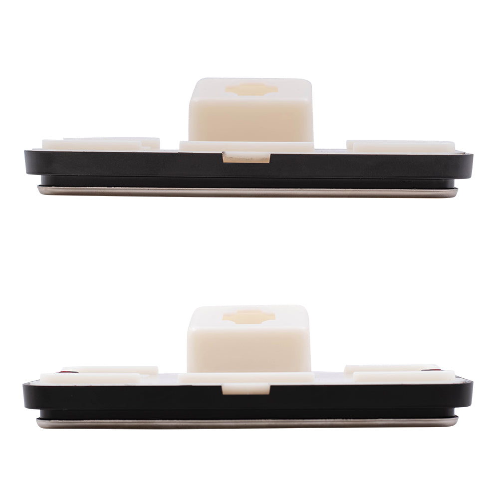 Brock Replacement Driver and Passenger 4 Pc Side Markers Set Red and Amber with Chrome Trim Compatible with 70-84 Full Size C/K Pickup Van SUV