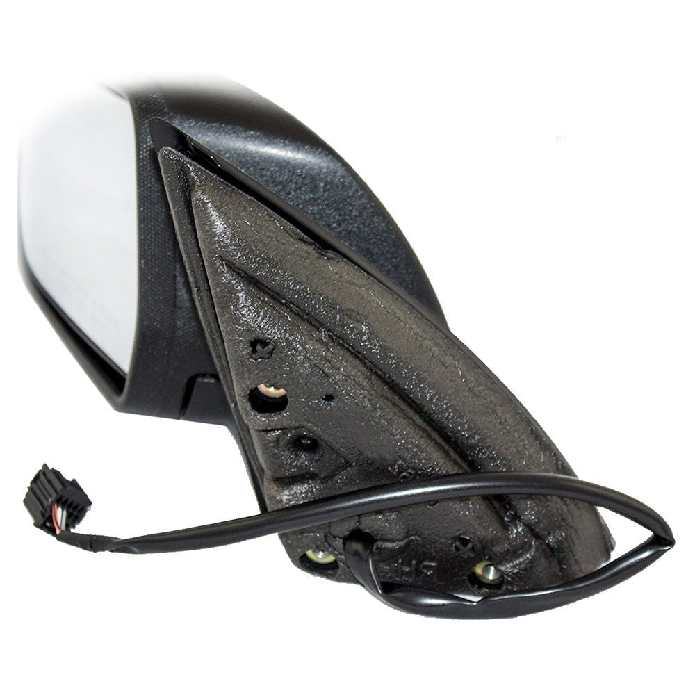 Brock Replacement Driver Side Power Mirror Textured Black without Heat, Memory or Spotter Glass Compatible with 2010-2014 Equinox & 2010-2014 Terrain