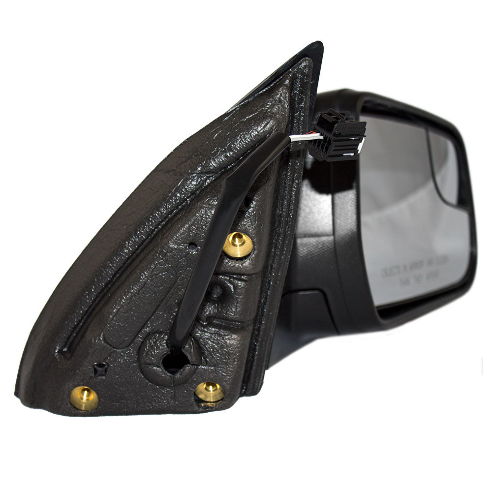 Brock Replacement Passenger Power Side Door Mirror Textured w/ Spotter Glass Compatible with 2010-2014 Equinox Terrain
