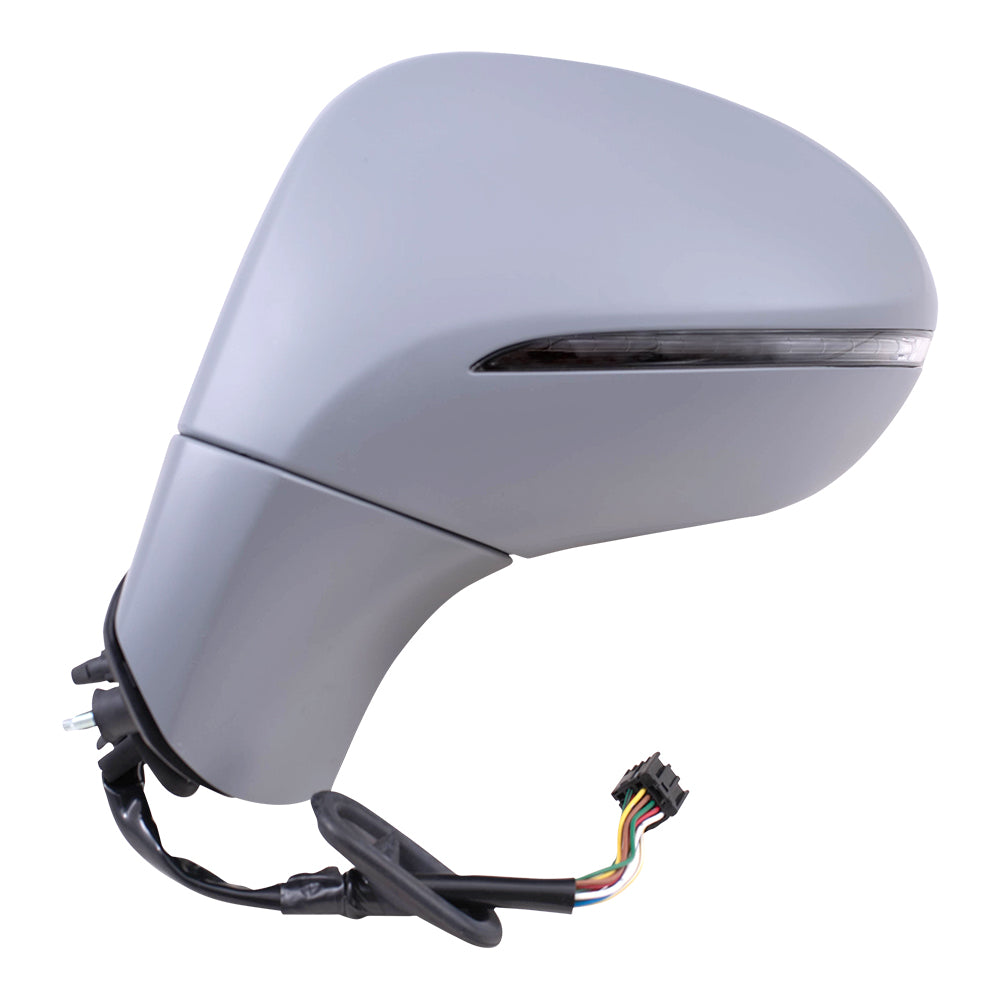 Brock Replacement Driver Power Side Door Mirror Heated with Signal Memory Blind Spot Detection Compatible with 2016-2020 Envision