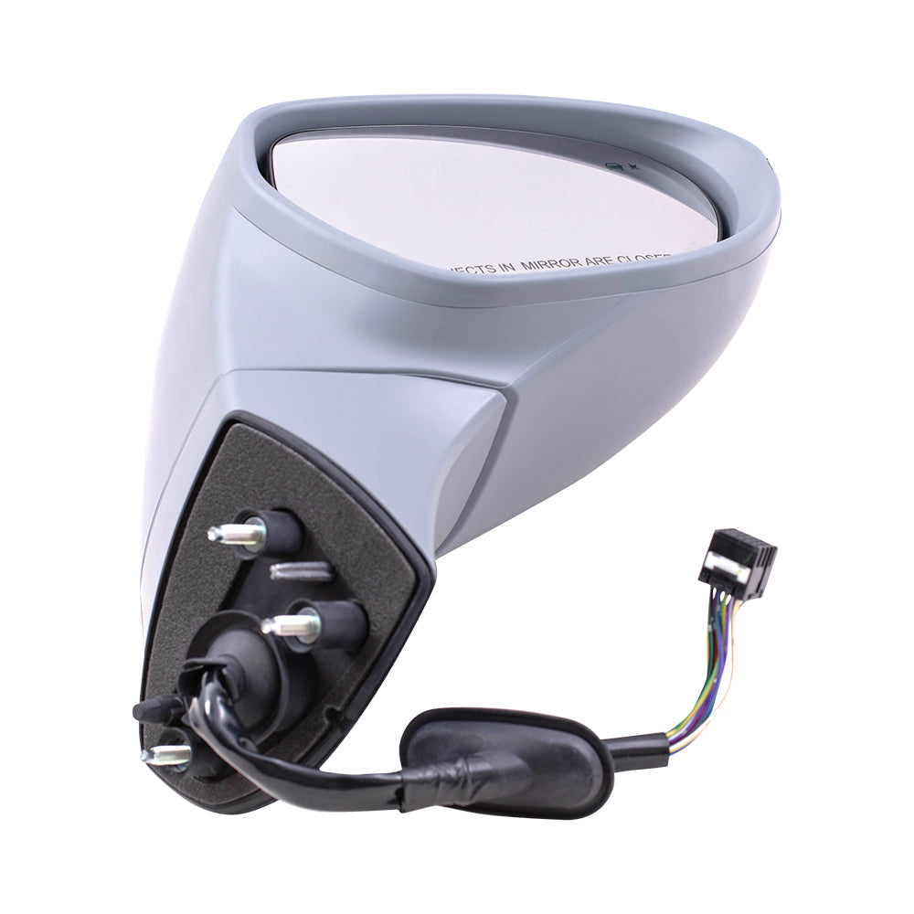 Brock Replacement Passenger Power Side Door Mirror Heated with Signal Memory Blind Spot Detection Compatible with 2016-2020 Envision